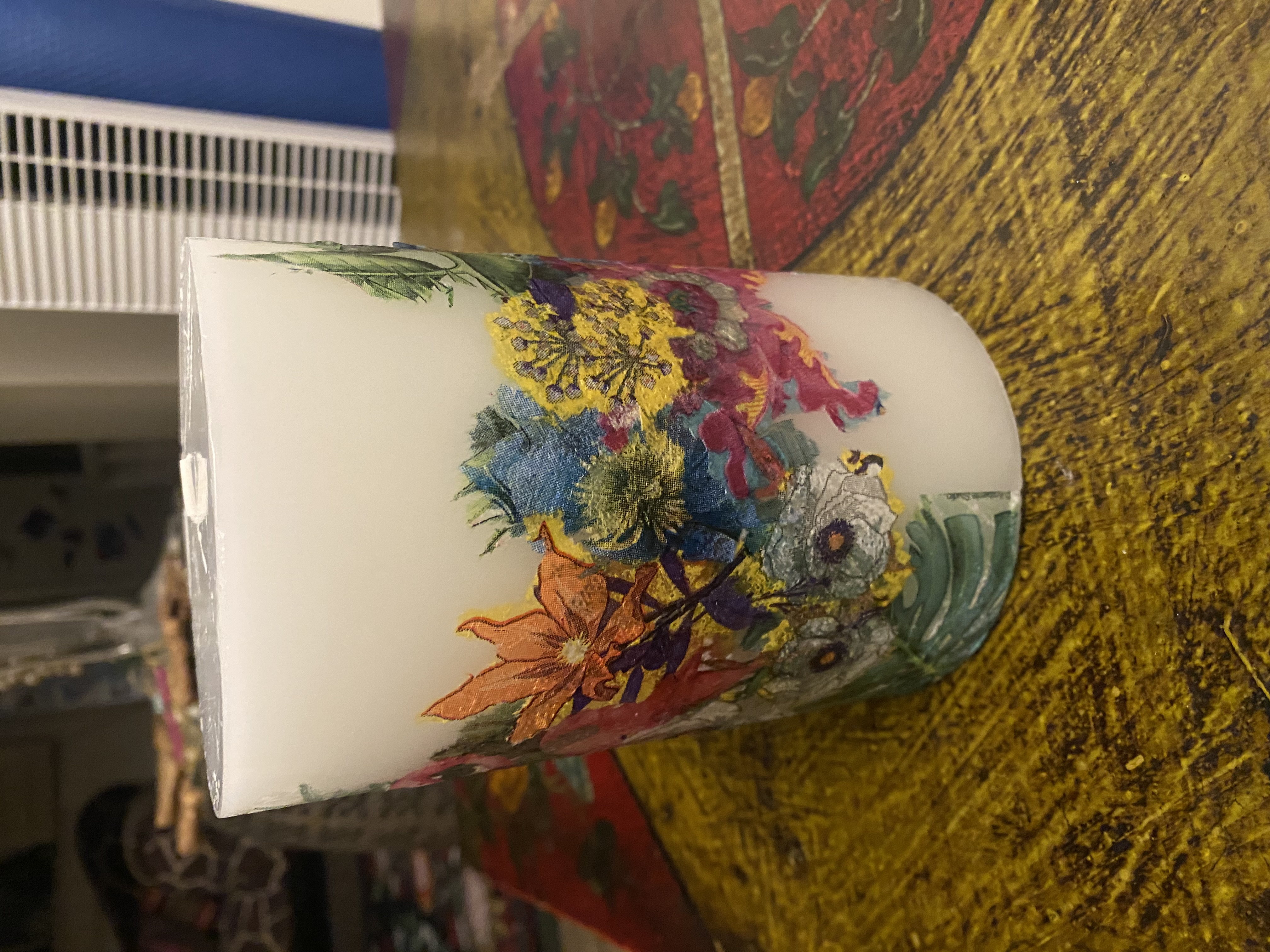 Hand-painted ceramic piece by Koa Joy Hood