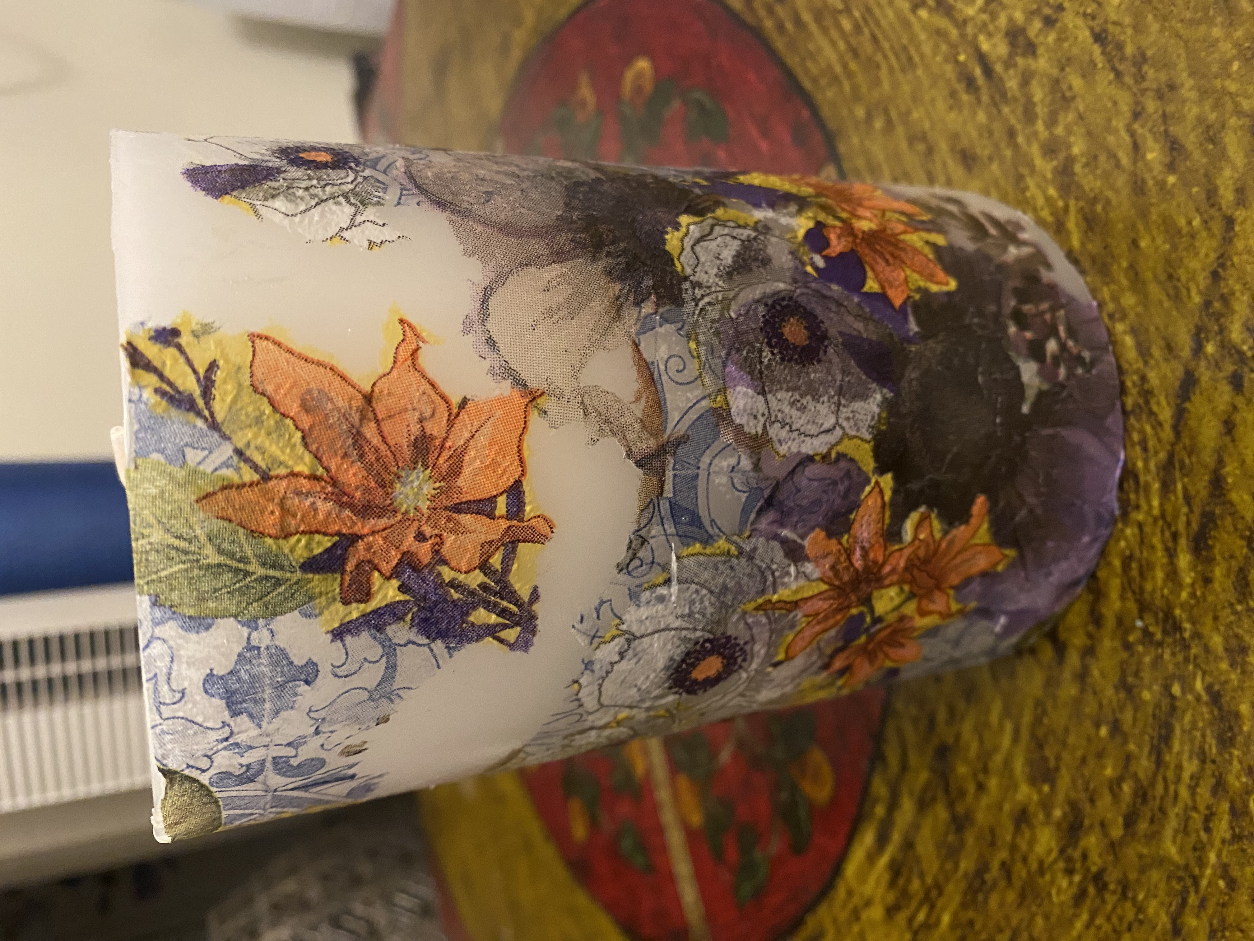 Hand-painted ceramic piece by Koa Joy Hood