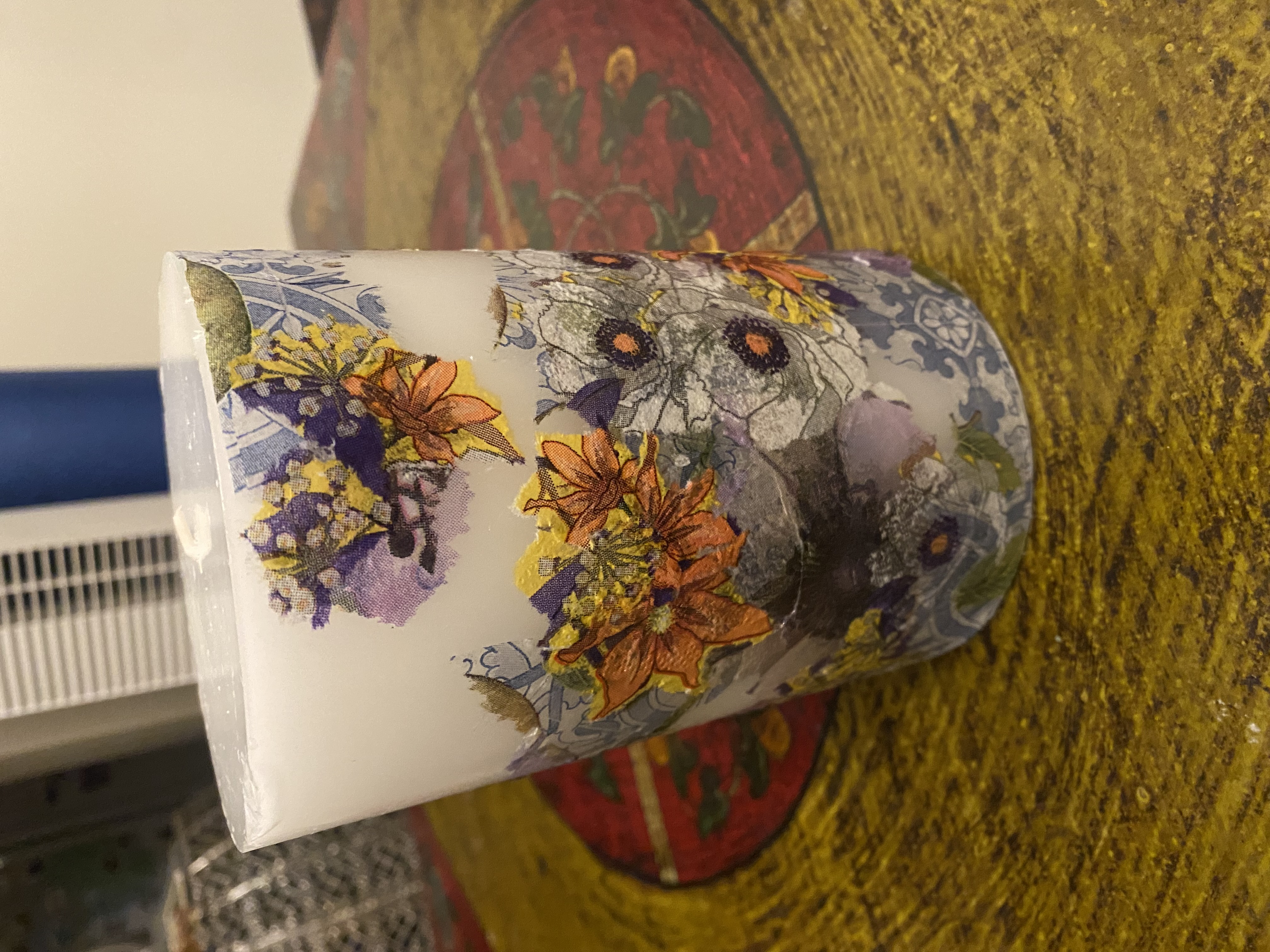 Hand-painted ceramic piece by Koa Joy Hood