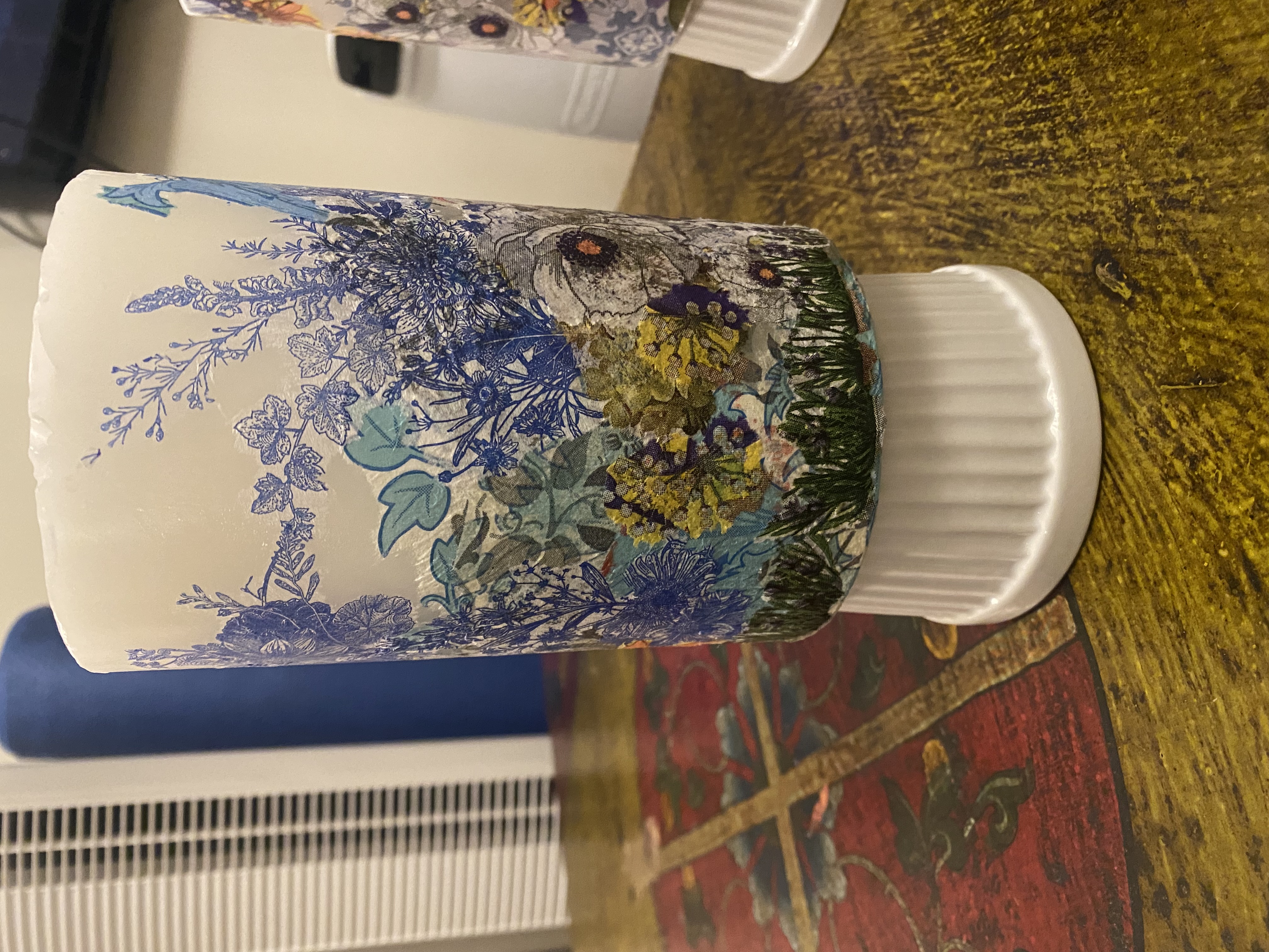 Hand-painted ceramic piece by Koa Joy Hood