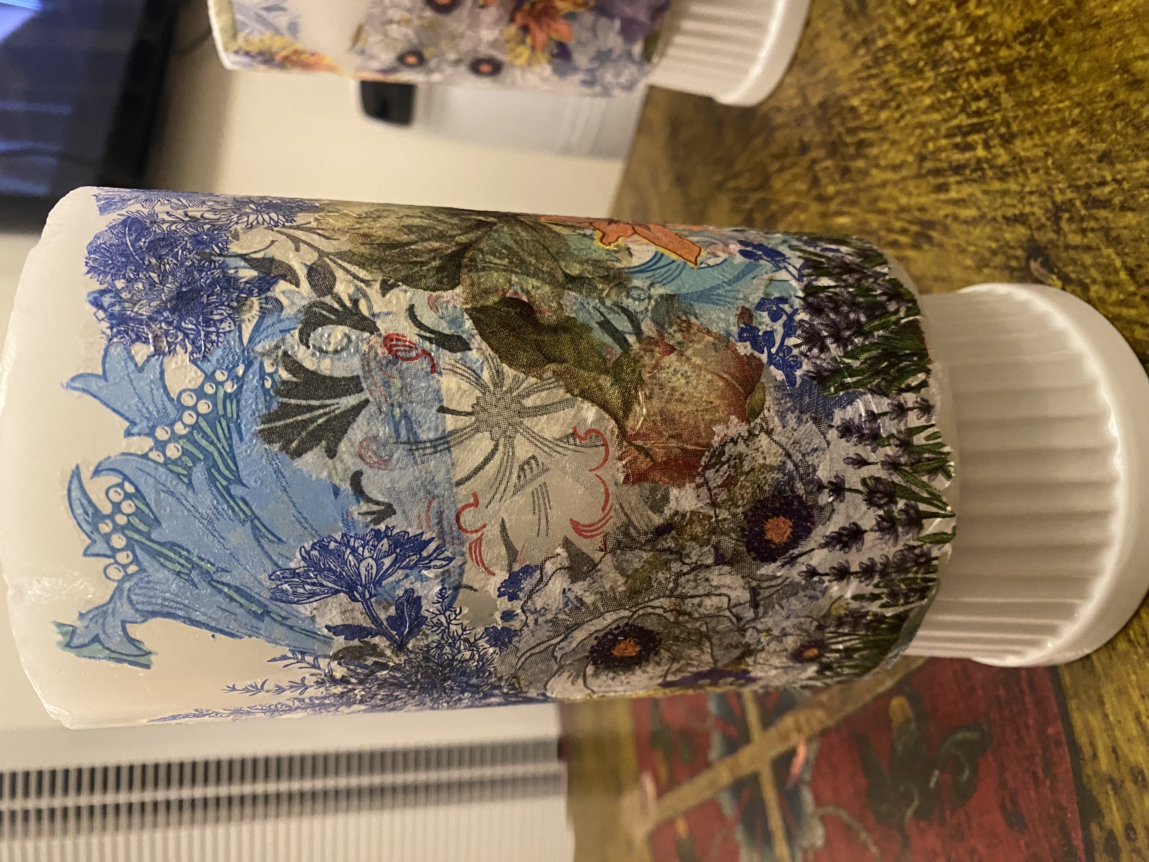 Hand-painted ceramic piece by Koa Joy Hood