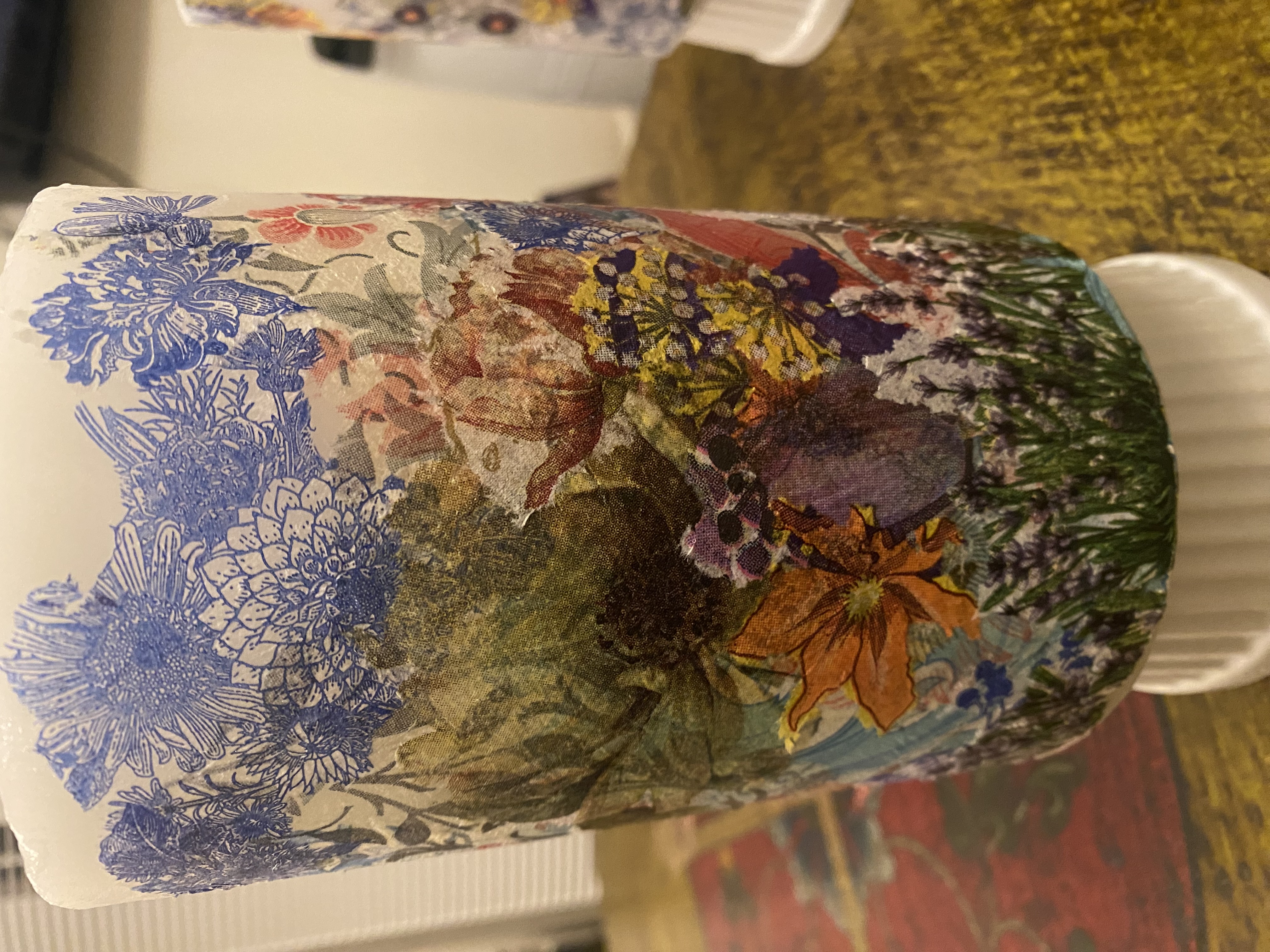 Hand-painted ceramic piece by Koa Joy Hood