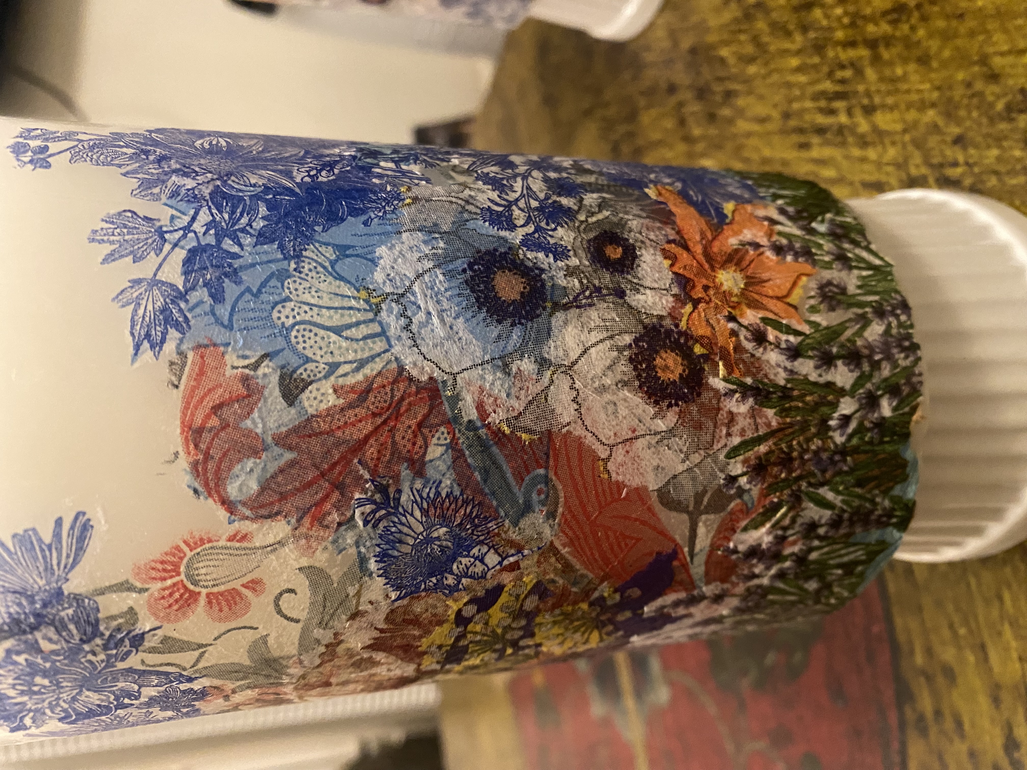 Hand-painted ceramic piece by Koa Joy Hood