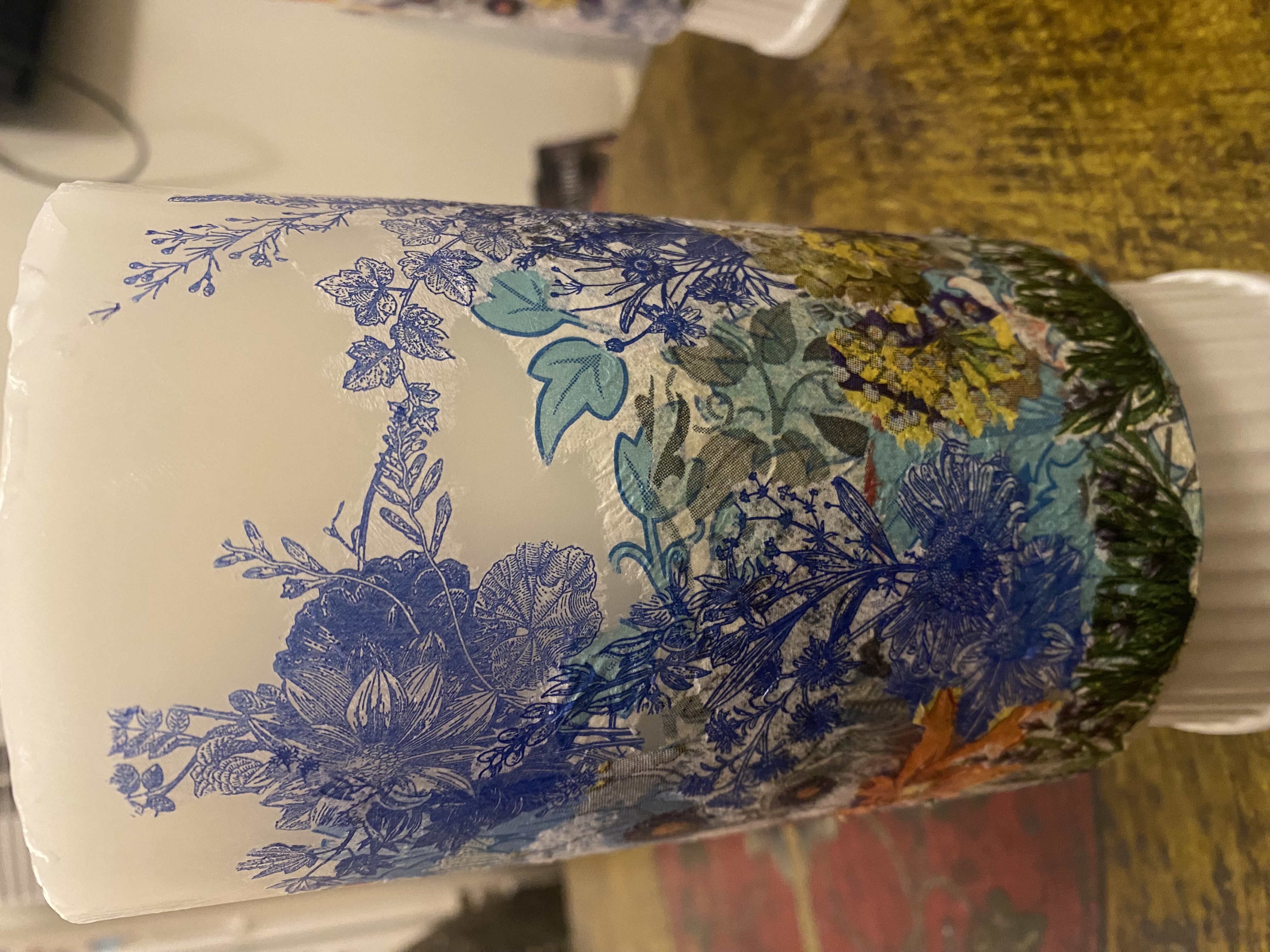 Hand-painted ceramic piece by Koa Joy Hood